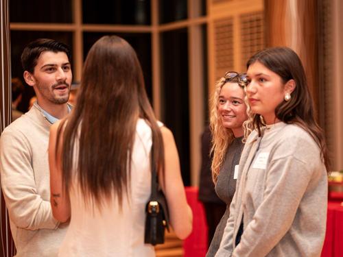 Group of students talking