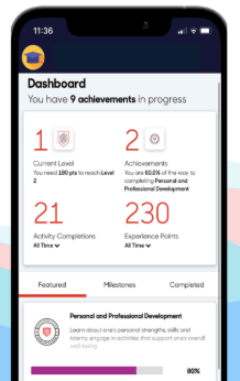 Screenshot of phone screen showing what the Suitable app looks like