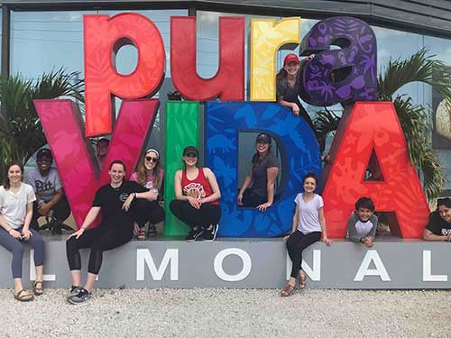 Students in Costa Rica