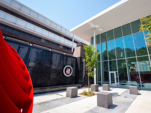 Outside of the West Campus Atrium
