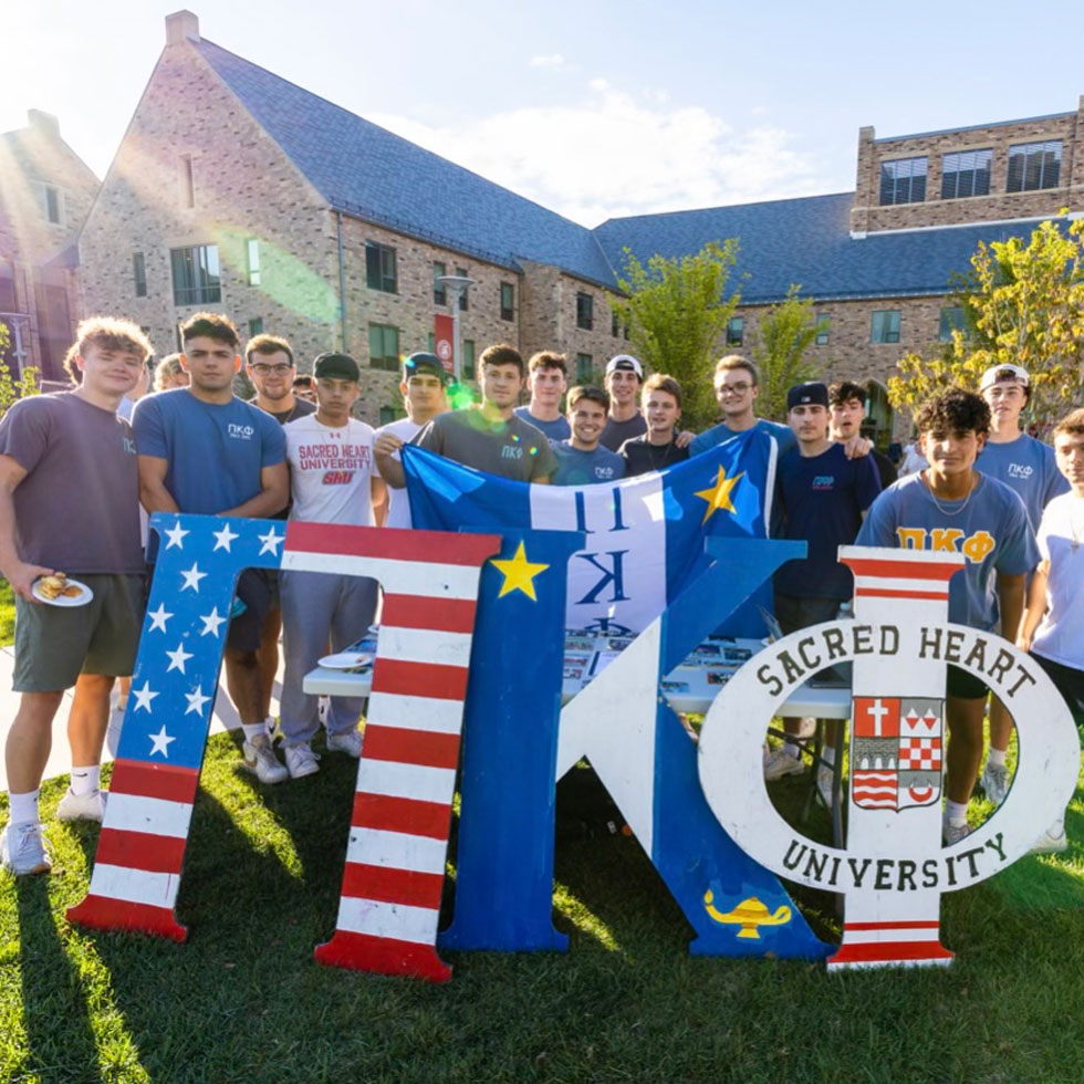 Members of Pi Kappa Phi at Grilling with the Greeks