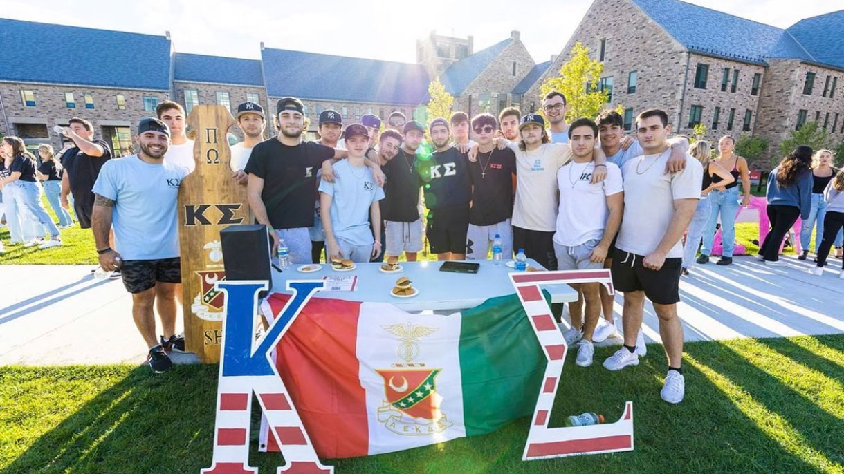 Members of Kappa Sigma at Grilling with the Greeks