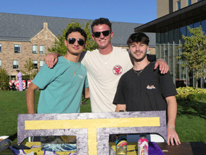 Three fraternity brothers