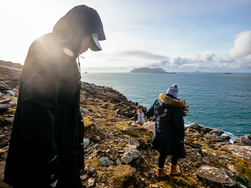 students traveling in Dingle 