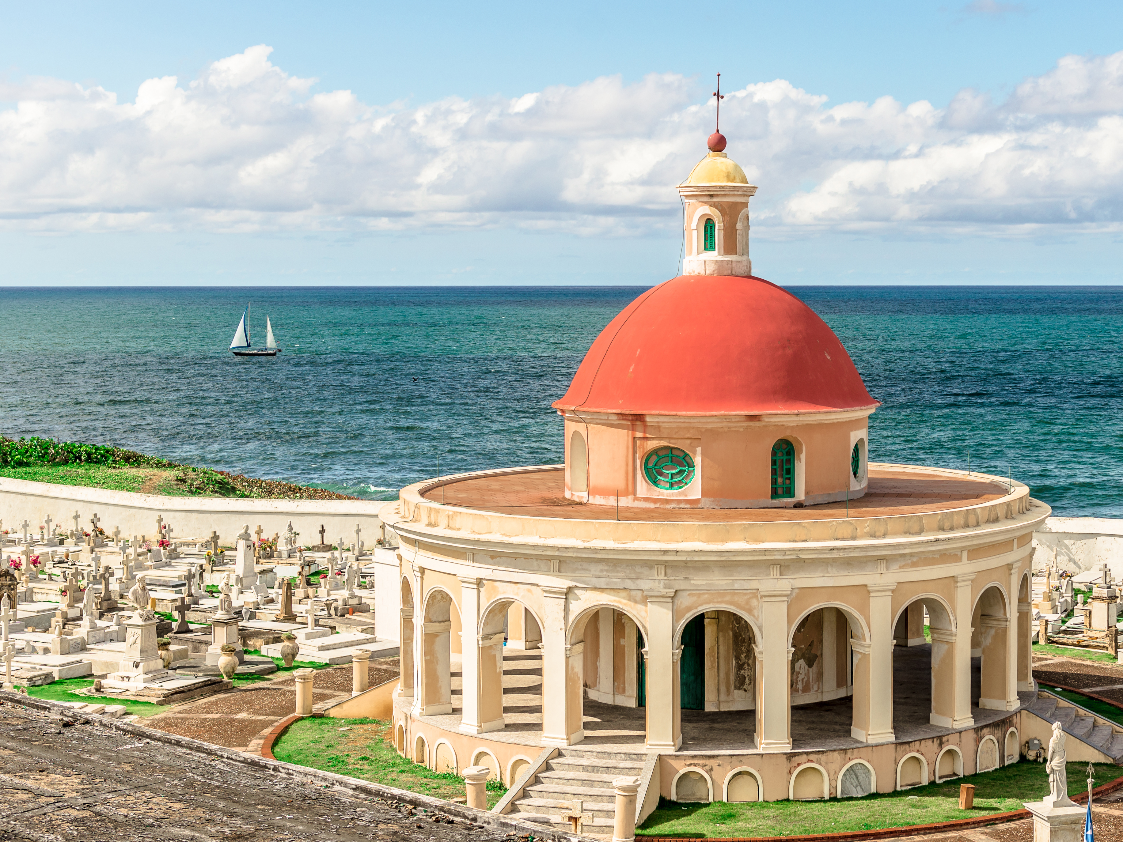 Santa María Magdalena de Pazzis Cemetery Overlooking Atlantic Ocean