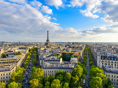 view of Paris, France 