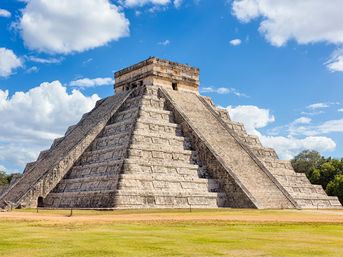 North-west view of the El Castillo 