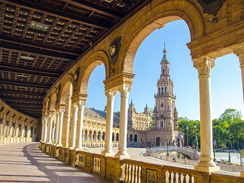 Plaza de Espana in Seville, Spain