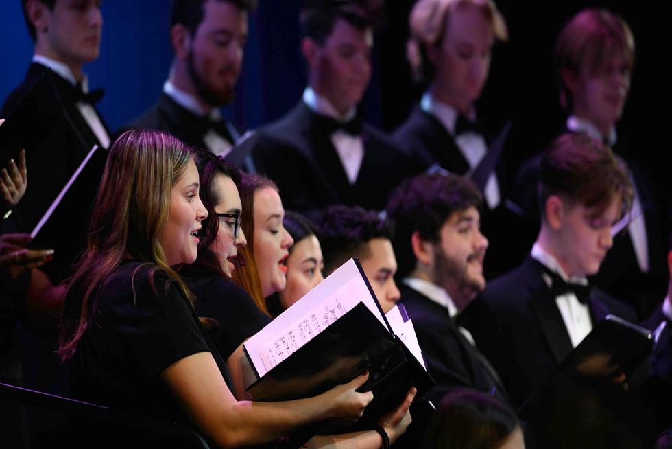 A choir performing