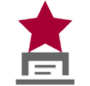 Trophy with star