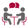 Icon of two people talking