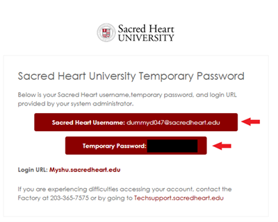 Screenshot depicting screen providing username and password