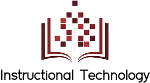 a book with, Instructional Technology logo written below