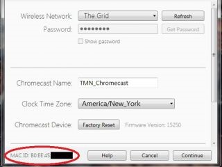 Settings view to find your MAC address