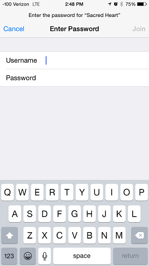 enter password for wifi