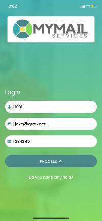 Screenshot of MMS app.