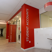 Student Accounts office at SHU