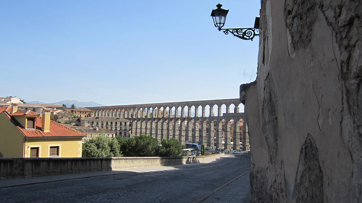 Street scene in Segovia, Spain