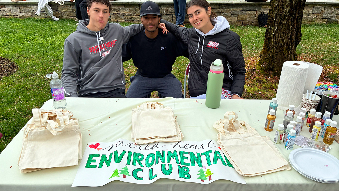three members of an environmental club