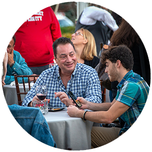 people eating at a table