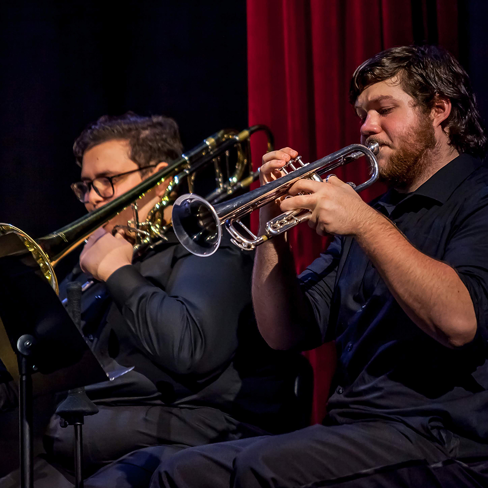 SHU students in the band