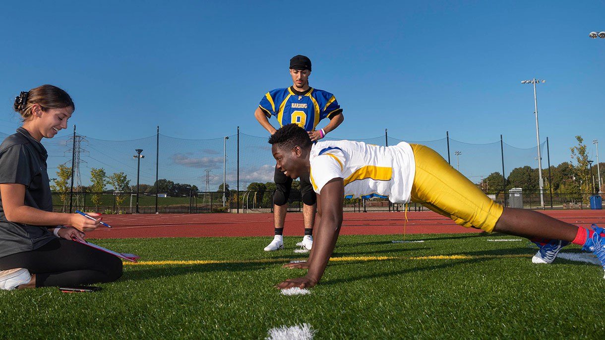 undergraduate Exercise Science clinical students in the Pioneer Performance Center