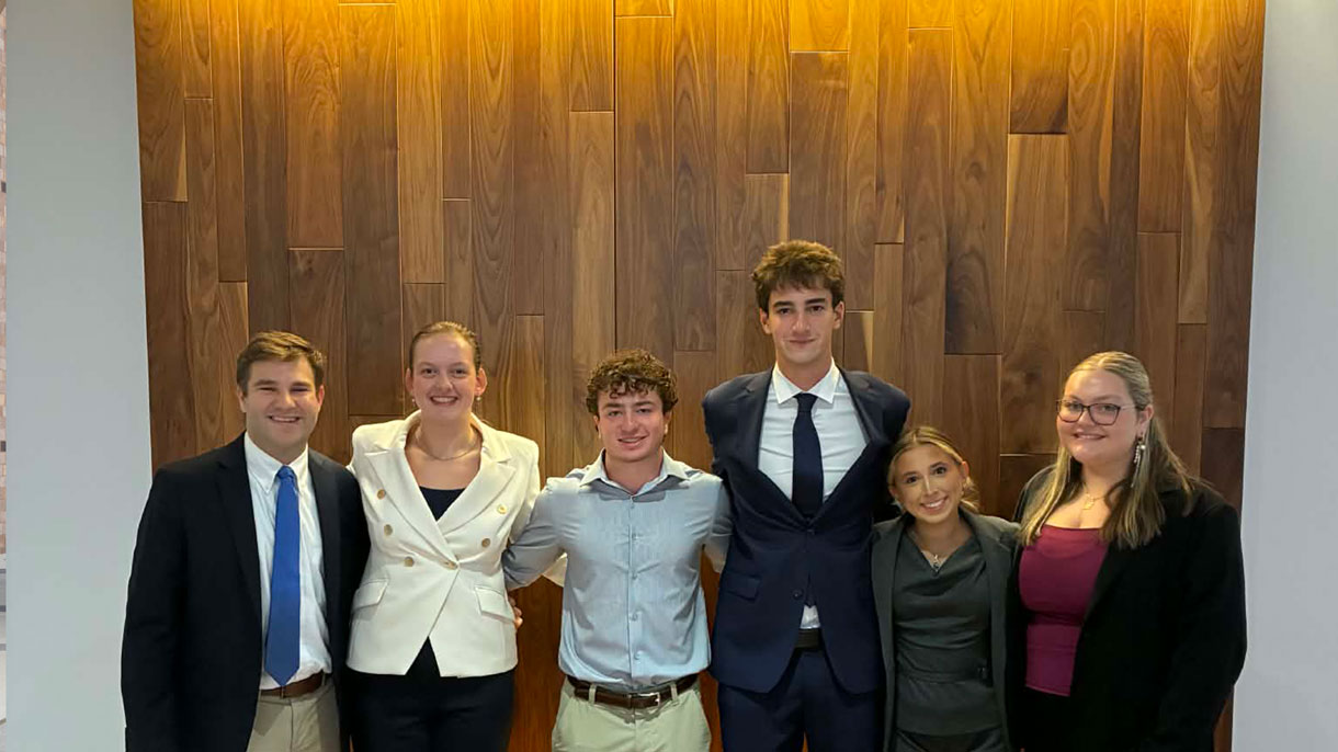 Students dressed up professionally