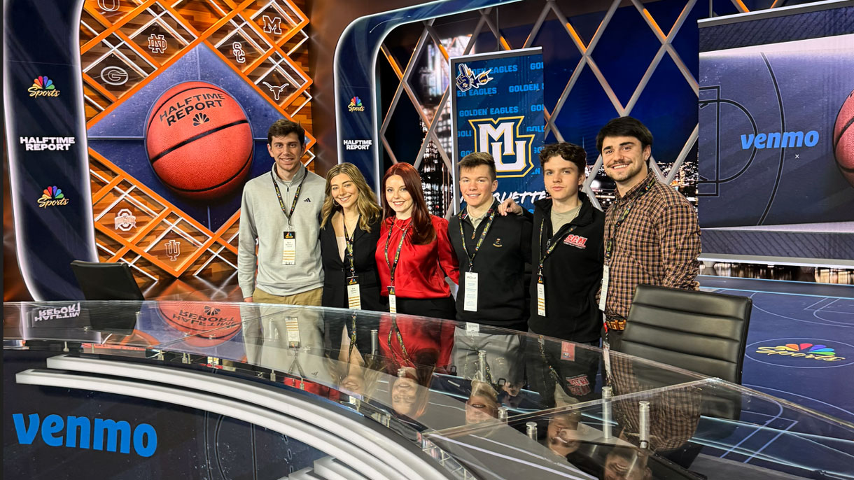 Students in NBCs studio