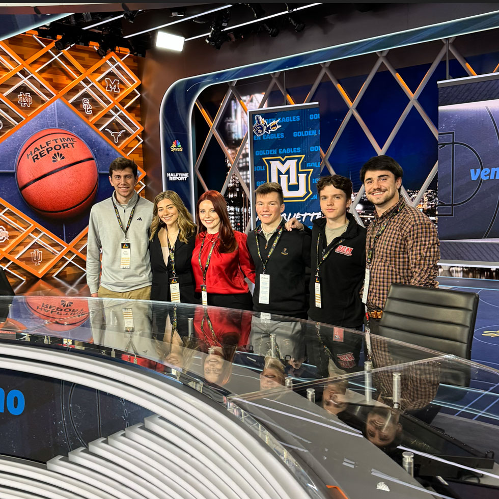 Students in NBCs studio