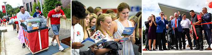 Collage of students in Fall 2019