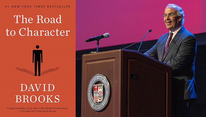 David Brooks accepting book award