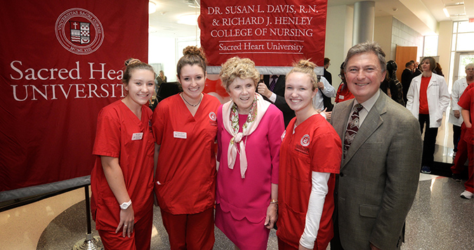 Nurses photographed with Susan L. Davis