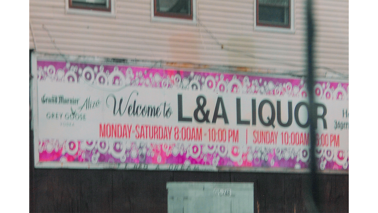 Liquor store sign