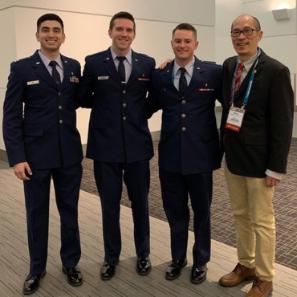 group photo of SHU physical therapy alumni in the air force