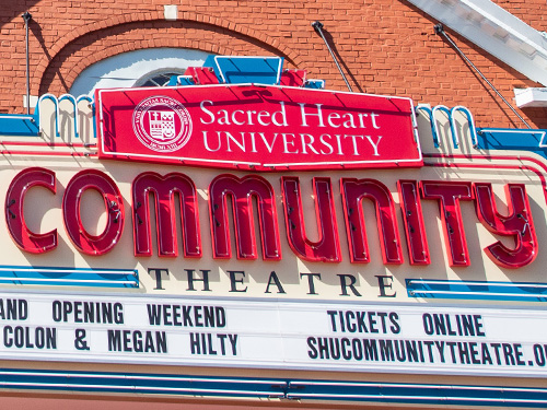 SHU Community Theatre marquee