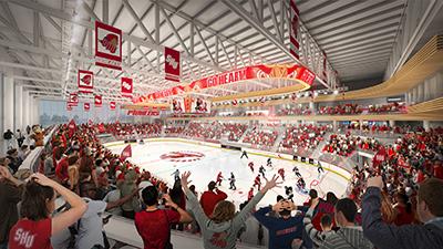 Hockey rink rendering