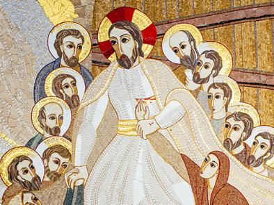 Mosaic of Jesus and his disciples