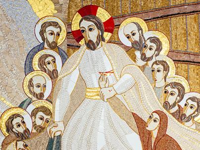 Mosaic of Jesus and his disciples
