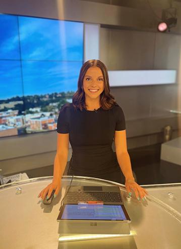 TV Reporter Kristin Burnell