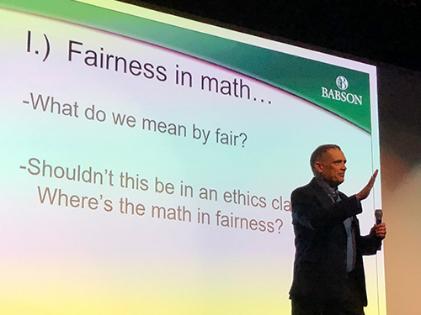 Rick Cleary presenting a lecture