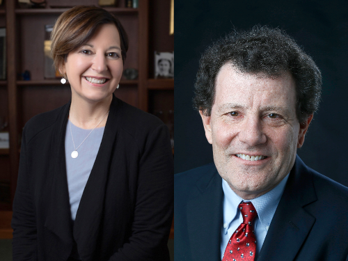 Sara Horton Deutsch and Nicholas Kristof