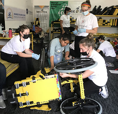 SHU students building wheelchairs in Guatemala