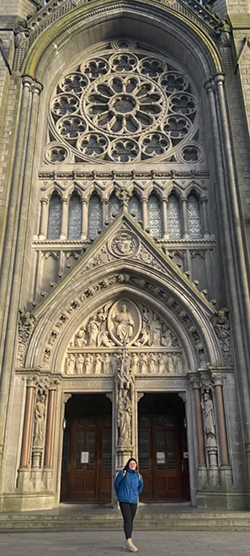 Isabella Thomas at St Colmans Cathedral in Cobh