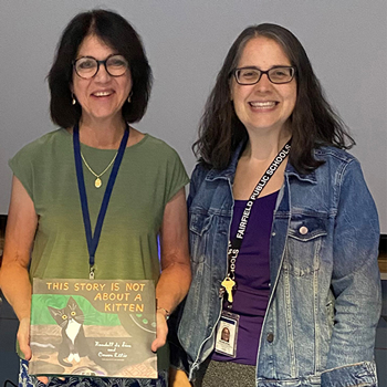Maureen Ruby & Mary Rose Dymond with book