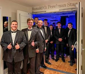 Choir members in Carnegie Hall