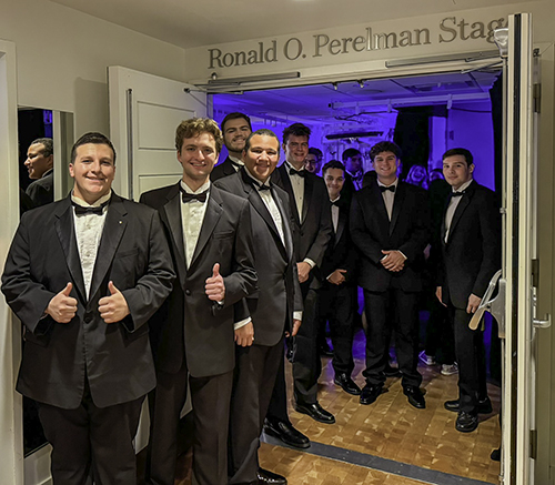 Choir members in Carnegie Hall