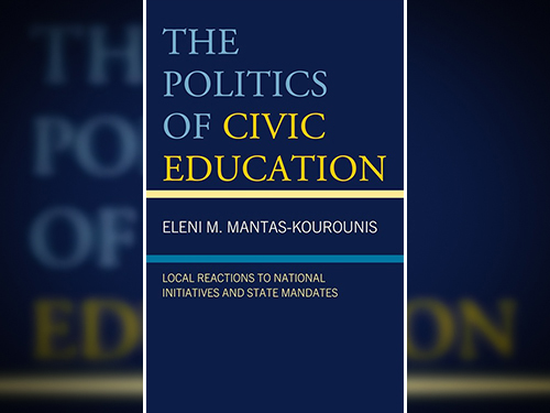 Book cover for The Politics of Civic Education showing text only