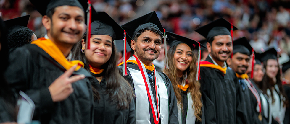 Graduates at Commencement
