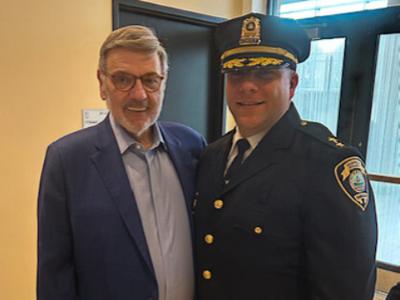 President Petillo and Michael Paris