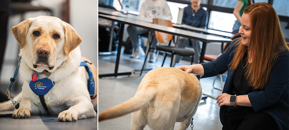 Chelsea King with service dog